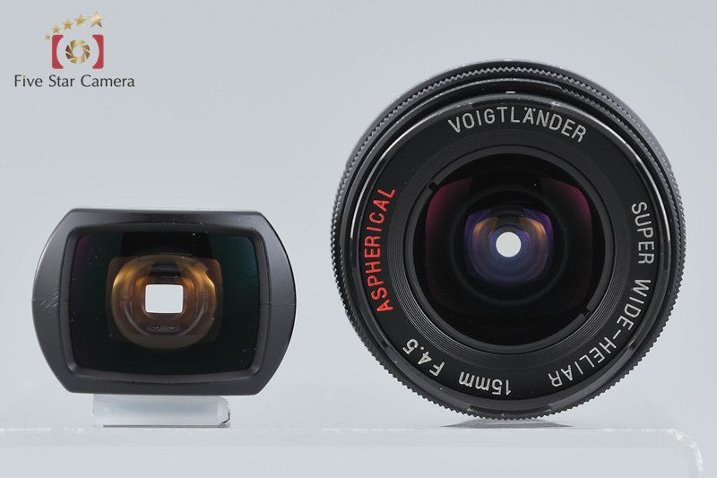 Voigtlander SUPER WIDE-HELIAR 15mm f/4.5 Aspherical Black for L39 w/ Viewfinder