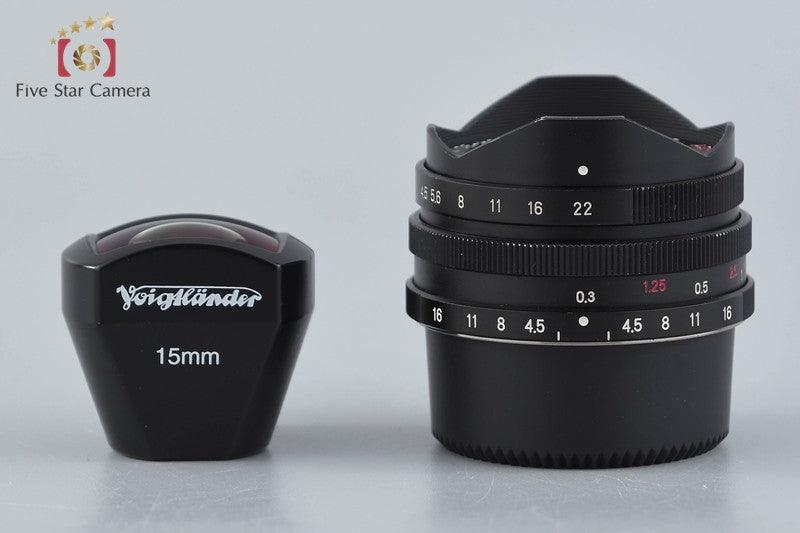 Voigtlander SUPER WIDE-HELIAR 15mm f/4.5 Aspherical Black for L39 w/ Viewfinder