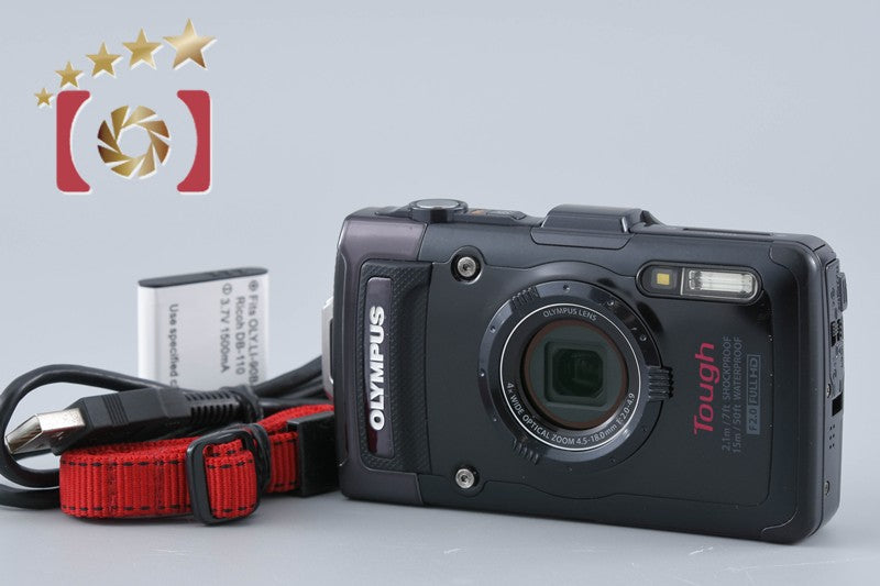 "Shutter count 1,455" Olympus STYLUS TG-2 Tough Black 12.0 MP Digital Camera