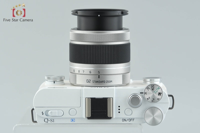 "Count 90" PENTAX Q-S1 White 12.4 MP Digital Mirrorless Camera 5-15 Lens w/ Box