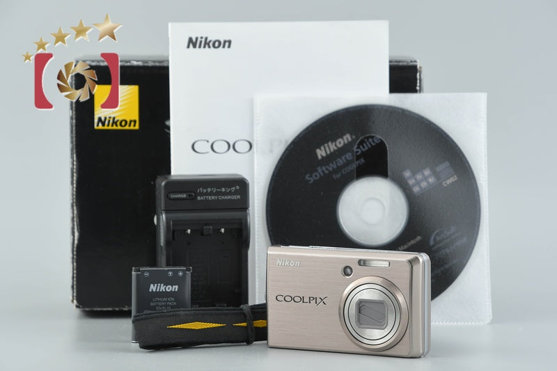 Nikon COOLPIX S600 Pink Gold 10.0 MP Digital Camera w/ Box