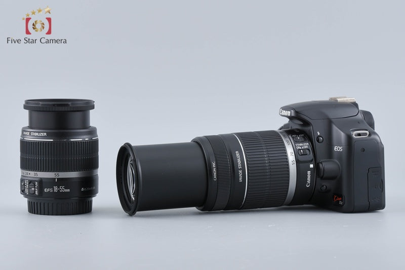 "Count 3,899" Canon EOS Kiss X2 / Rebel XSi /450D 12.2 MP 18-55 55-250 Lenses