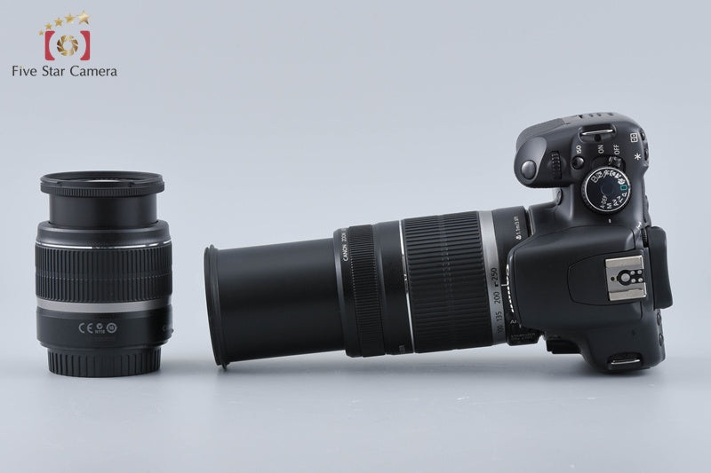 "Count 3,899" Canon EOS Kiss X2 / Rebel XSi /450D 12.2 MP 18-55 55-250 Lenses