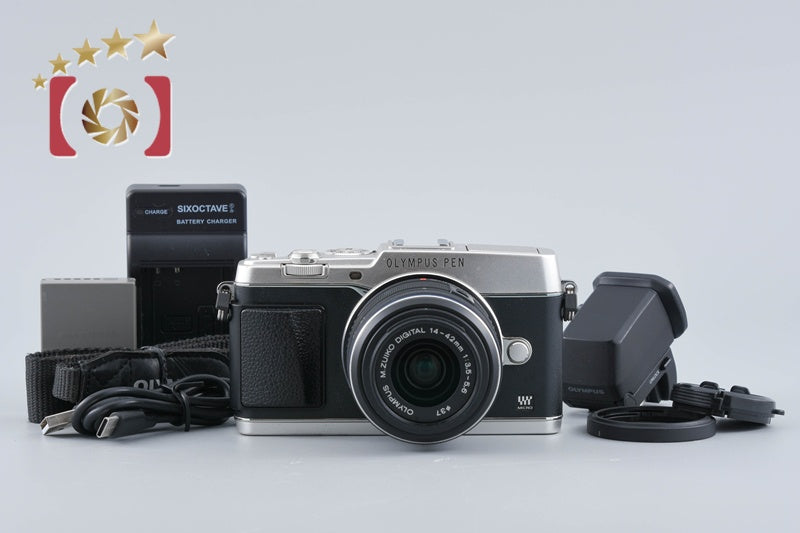"Count 1,944" Olympus PEN E-P5 Silver 16.1 MP Mirrorless Camera 14-42 Lens
