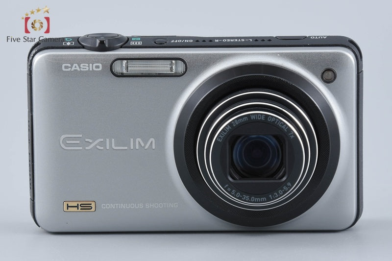Casio HIGH SPEED EXILIM EX-ZR10 Silver 12.1 MP Digital Camera w/ Box