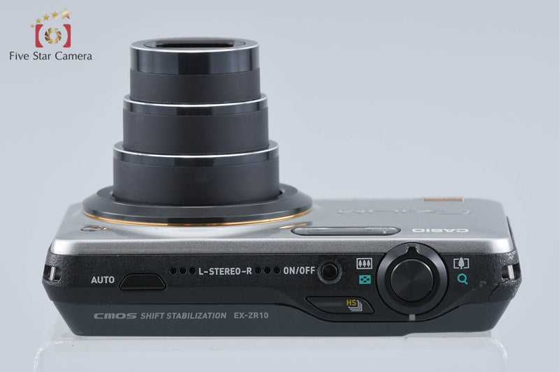 Casio HIGH SPEED EXILIM EX-ZR10 Silver 12.1 MP Digital Camera w/ Box