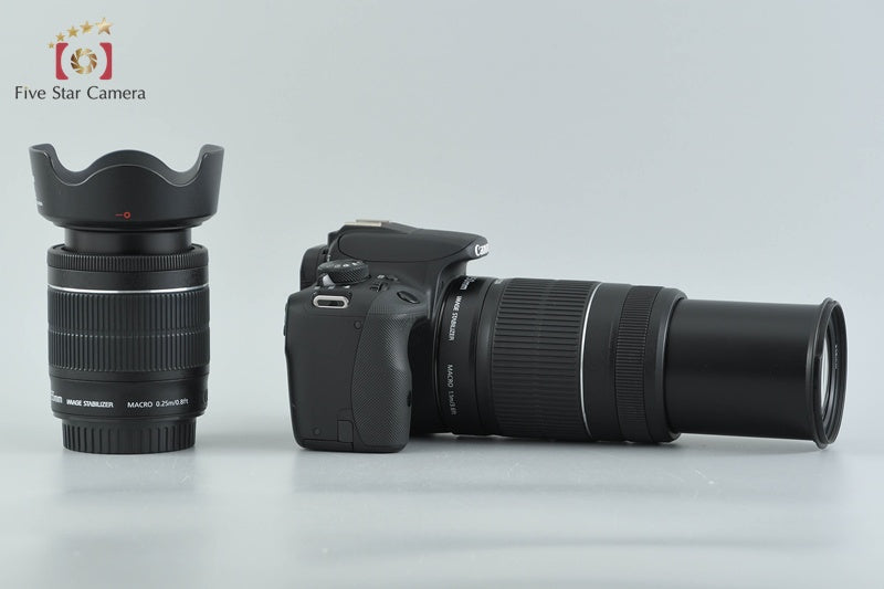 "Count 5,672" Canon EOS Kiss X7 / Rebel SL1 / 100D 18.0 MP 18-55 55-250 Lenses