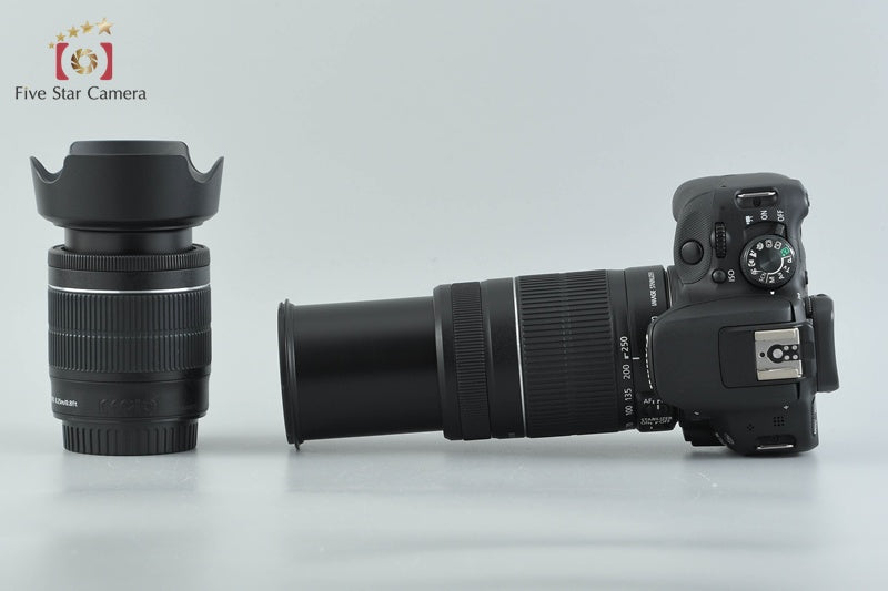 "Count 5,672" Canon EOS Kiss X7 / Rebel SL1 / 100D 18.0 MP 18-55 55-250 Lenses