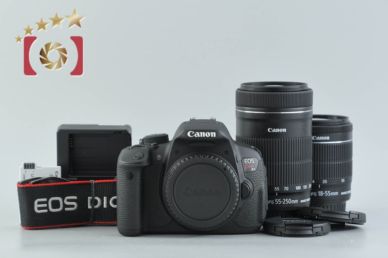 "Count 3,181" Canon EOS Kiss X7i / Rebel T5i / 700D 18.0 MP 18-55 55-250 Lenses