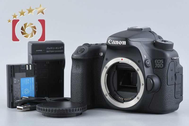 "Shutter count 3,887" Canon EOS 70D 20.2 MP Digital SLR Camera Body