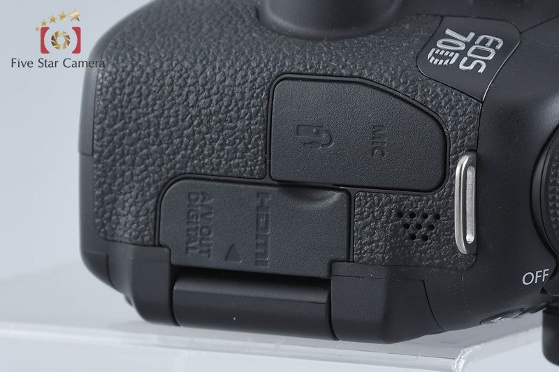 "Shutter count 3,887" Canon EOS 70D 20.2 MP Digital SLR Camera Body