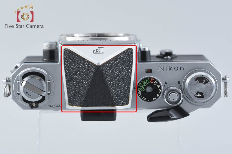 Nikon F Eye Level Silver Later Model 35mm SLR Film Camera Body