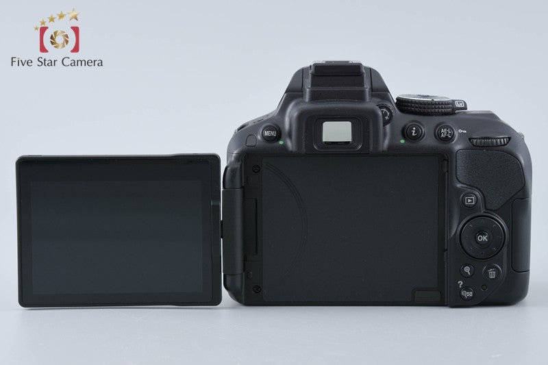 "Shutter count 1,528" Nikon D5300 Black 24.2 MP DSLR Camera Body