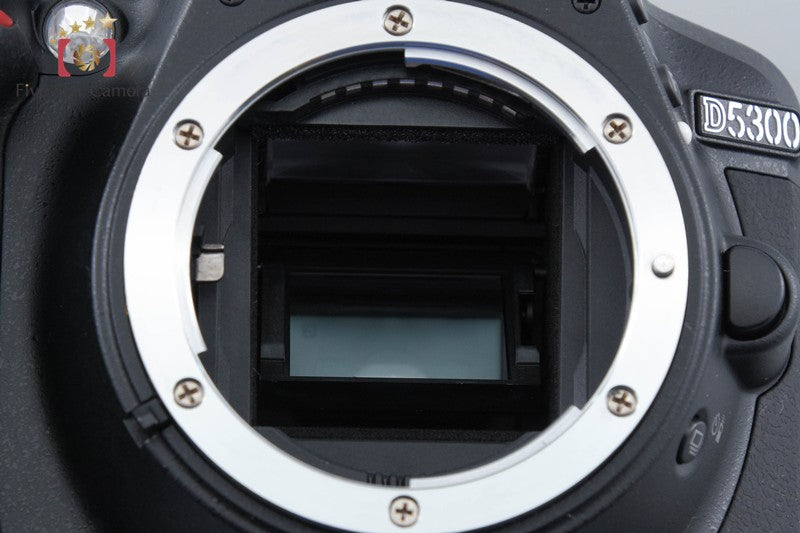"Shutter count 1,528" Nikon D5300 Black 24.2 MP DSLR Camera Body