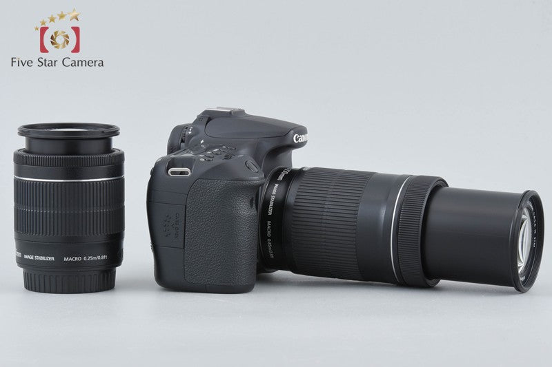 Canon EOS 70D 20.2 MP DSLR EF-S 18-55 55-250 Lenses w/ Box