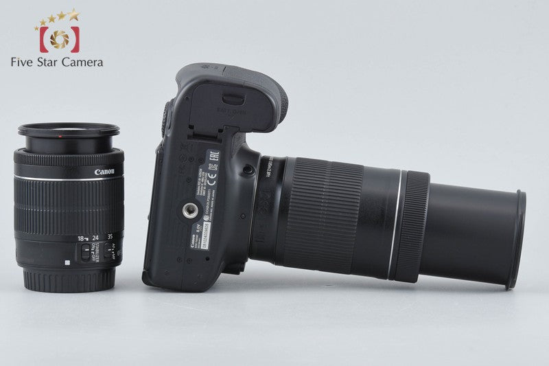 Canon EOS 70D 20.2 MP DSLR EF-S 18-55 55-250 Lenses w/ Box
