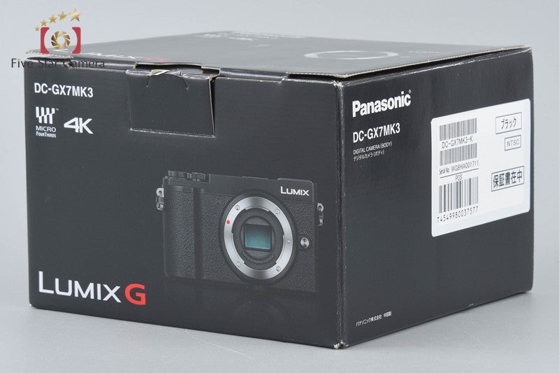 "Count 29" Panasonic LUMIX GX7 Mark III DC-GX7MK3 Black 20.3 MP Digital Camera