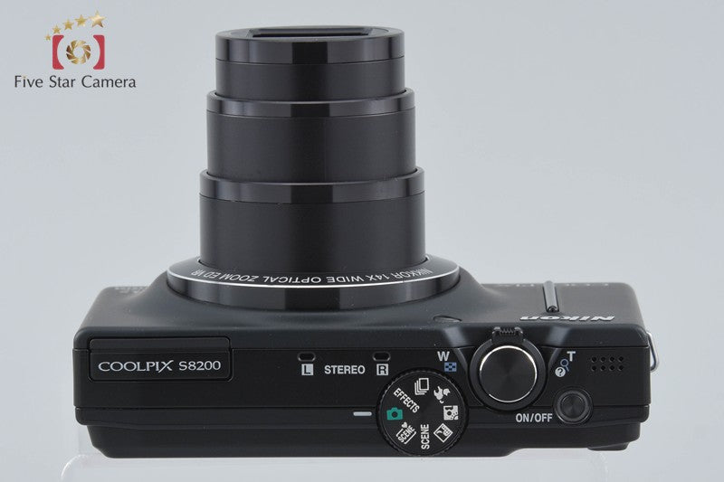 Nikon COOLPIX S8200 Noble Black 16.0 MP Digital Camera