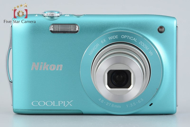 Nikon COOLPIX S3300 Mint Green 16.0 MP Digital Camera w/ Box