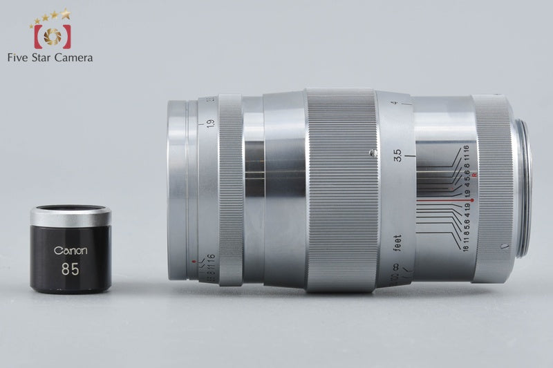 Canon 85mm f/1.9 L39 LTM Leica Thread Mount Lens w/ 85mm Viewfinder