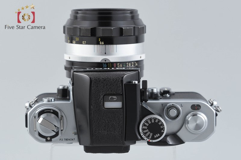 Nikon F2 Photomic Silver + NIKKOR-S.C Auto 50mm f/1.4 Non Ai Lens