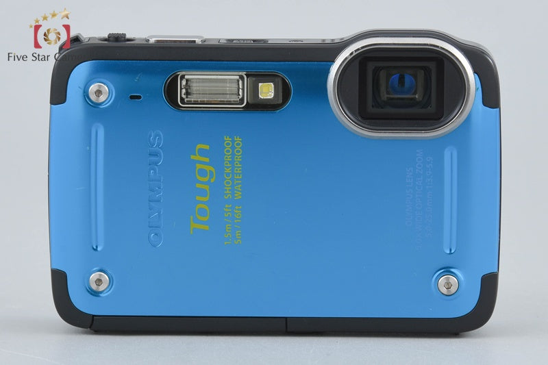 "Count 1,702" Olympus Tough TG-620 Blue 12.0 MP 5m Waterproof Digital Camera