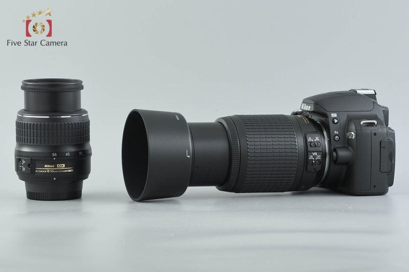 "Count 547" Nikon D40x 10.2 MP DSLR AF-S DX 18-55 55-200 Lenses