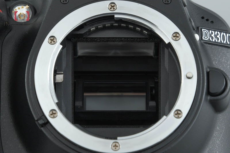 "Shutter count 2,167" Nikon D3300 Black 24.2 MP DSLR Camera Body