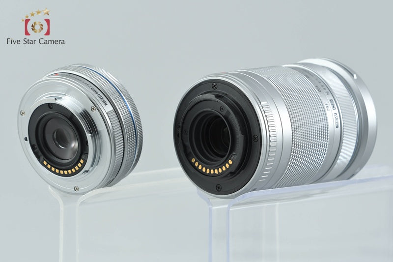 "Count 4,888" Olympus PEN Lite E-PL7 White 16.1 MP 14-42 40-150 Lenses
