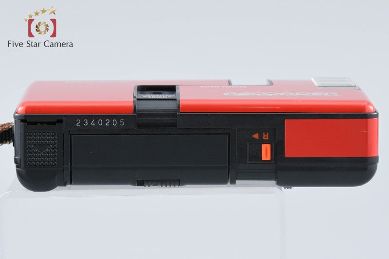Konica Recorder Red Half Frame 35mm Point & Shoot Film Camera