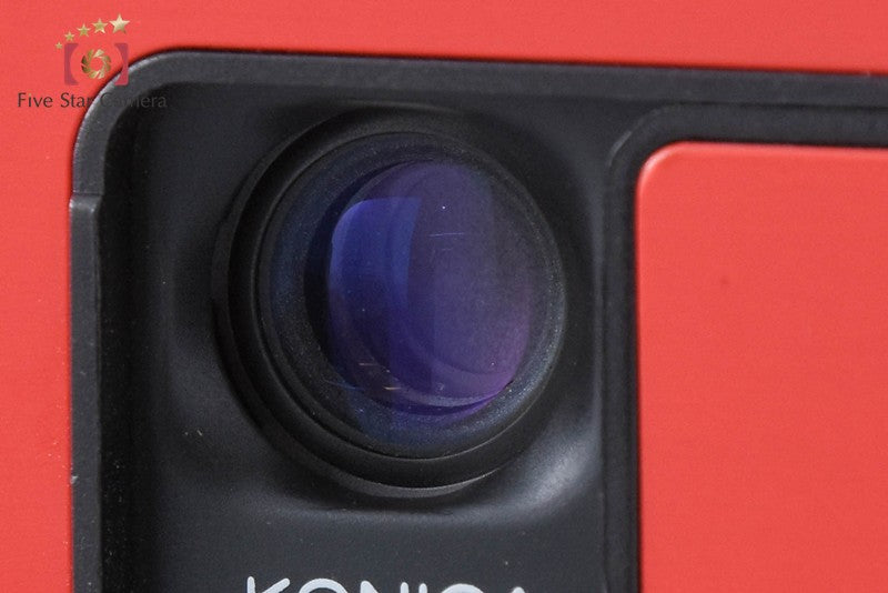 Konica Recorder Red Half Frame 35mm Point & Shoot Film Camera