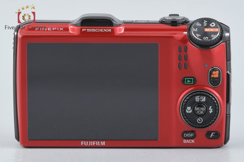 Fujifilm FINEPIX F550EXR Red 16.0 MP Digital Camera w/ Box