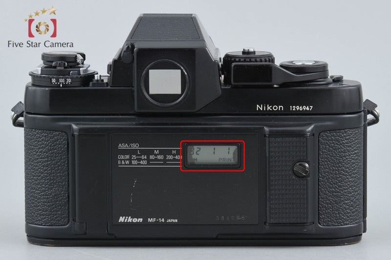 Nikon F3 Eye Level 35mm SLR Film Camera w/ MF-14 Date Back