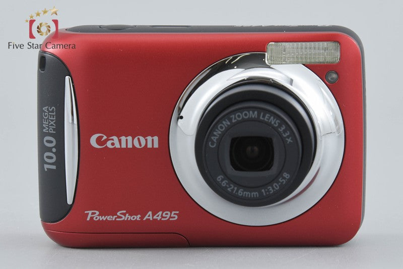 Canon PowerShot A495 Red 10.0 MP Digital Camera