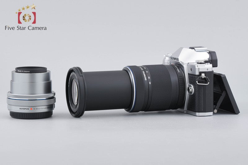 "Count 397" Olympus OM-D E-M10 Mark III Silver 16.1 MP 14-42 40-150 EZ Lenses