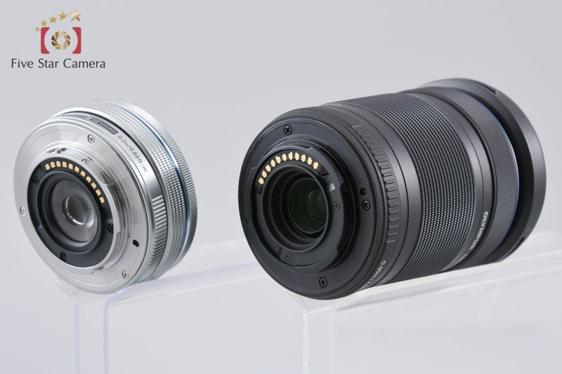 "Count 397" Olympus OM-D E-M10 Mark III Silver 16.1 MP 14-42 40-150 EZ Lenses