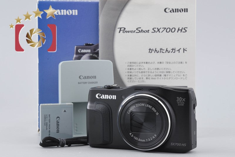 Canon PowerShot SX700 HS Black 16.1 MP Digital Camera w/ Box