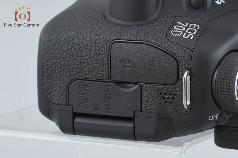 "Shutter count 1,588" Canon EOS 70D 20.2 MP Digital SLR Camera Body