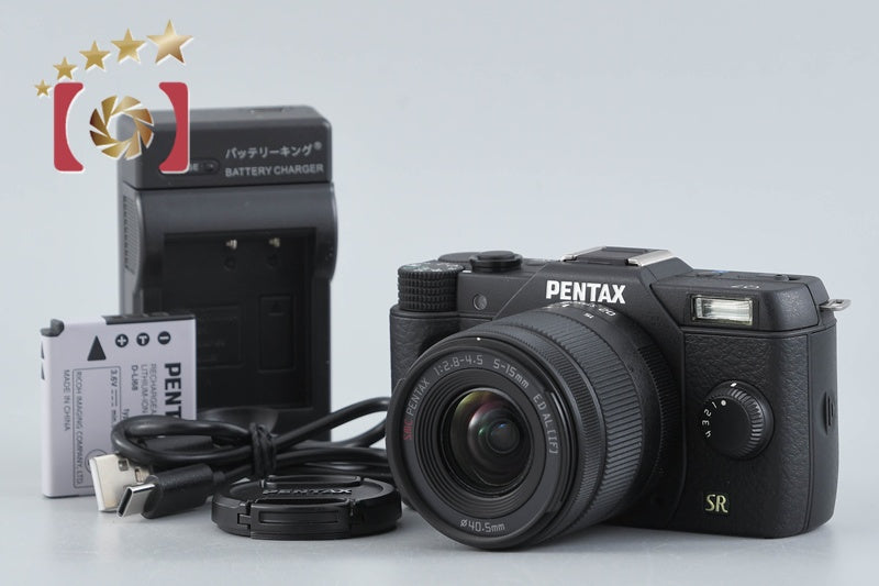 "Shutter count 14" PENTAX Q7 Black 12.4 MP Digital Camera 5-15 Lens