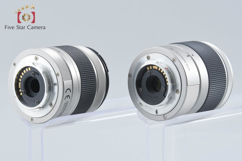 "Shutter count 3,746" PENTAX Q10 Silver 12.4 MP Digital Camera 5-15 15-45 Lenses