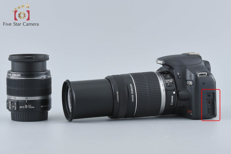 Canon EOS Kiss X3 / Rebel T1i / 500D 15.1 MP 18-55 55-250 Lenses