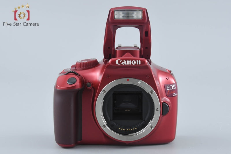 "Count 5,499" Canon EOS Kiss X50 / Rebel T3 / 1100D Red 12.2 MP DSLR Camera Body