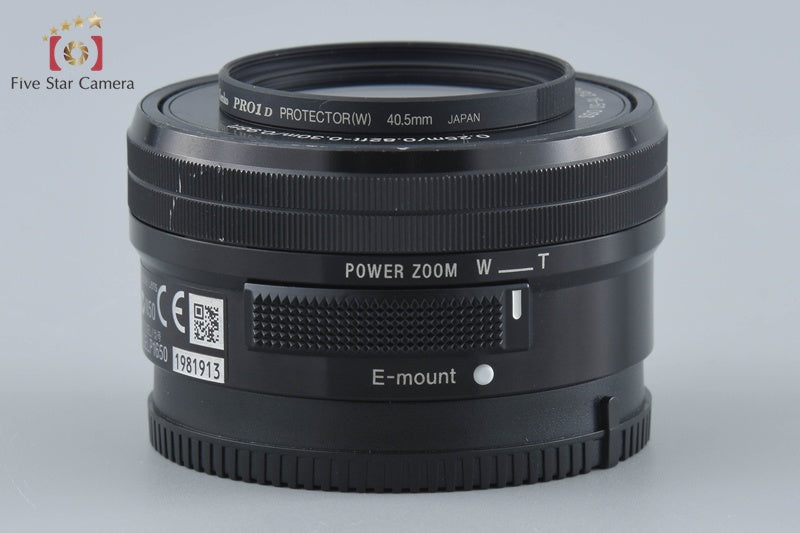 SONY E PZ 16-50mm f/3.5-5.6 OSS SELP1650 Black Sony E Mount