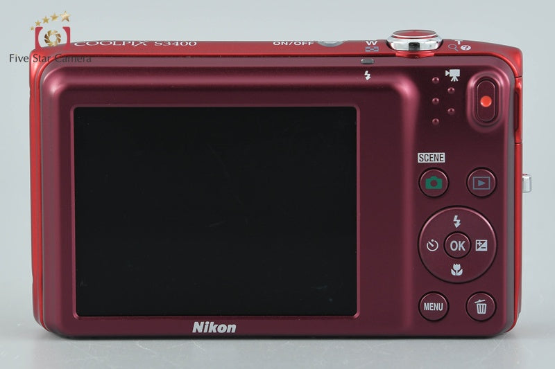 Nikon COOLPIX S3400 Red 20.1 MP Digital Camera
