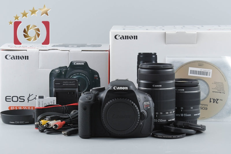 "Count 834" Canon EOS Kiss X5 / Rebel T3i / 600D 18.0 MP 18-55 55-250 Lenses