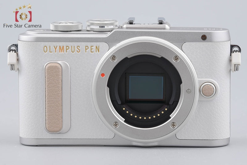 "Shutter count 1,528" Olympus PEN E-PL8 White 16.1 MP 14-42 EZ Lens