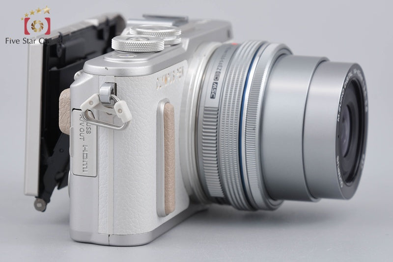 "Shutter count 1,528" Olympus PEN E-PL8 White 16.1 MP 14-42 EZ Lens