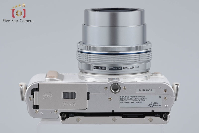 "Shutter count 1,528" Olympus PEN E-PL8 White 16.1 MP 14-42 EZ Lens
