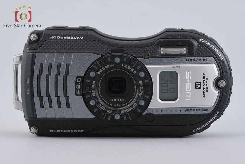"Count 3,746" Ricoh Pentax WG-5 GPS Gun Metallic 16.0MP Waterproof Action Camera