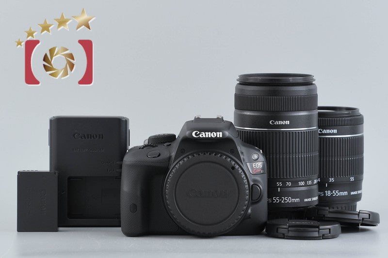 Canon EOS Kiss X7 / Rebel SL1 / 100D 18.0 MP 18-55 55-250 Lenses